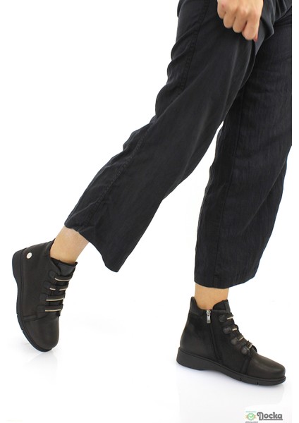 Mammimia Kadın Düz Taban Günlük Bağcıksız Ortopedik Hakiki Deri Bot M26/KB4535 indirimleri