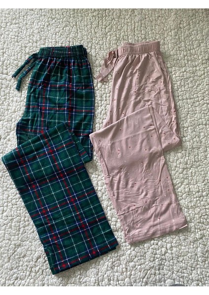 2'li Kadın Pijama Altı - Ultra Kalite Tek Alt Pijama