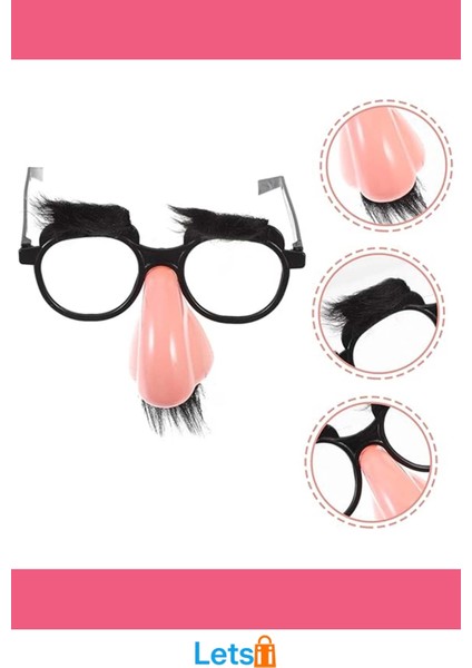 Eğlenceli Kılık Değiştirme Kaş Bıyık Mizah Gözlüğü 9X13 cm fırsatları