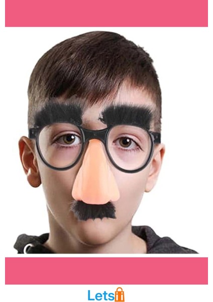 Eğlenceli Kılık Değiştirme Kaş Bıyık Mizah Gözlüğü 9X13 cm indirimleri