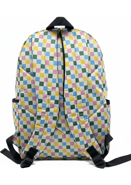Renkli Dama Desen Sırt Çantası 2120 -2 fiyatları