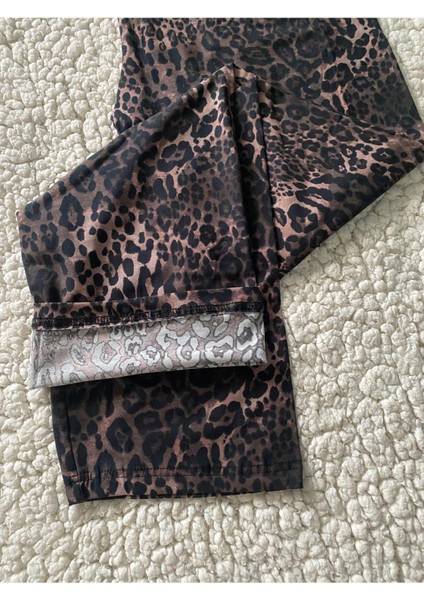 Leopard Kadın Tek Alt Pijama - Pamuklu Pijama Altı fiyatları