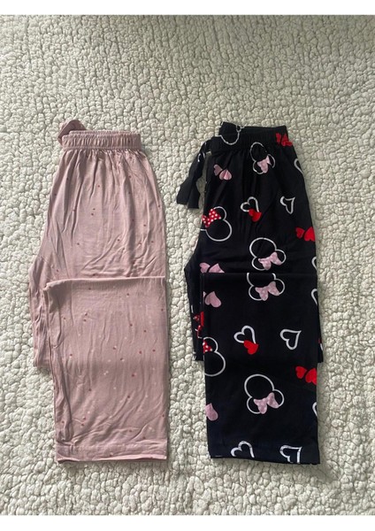 Kadın Desenli Pijama Altı - 2'li Tek Alt Pijama fiyatları