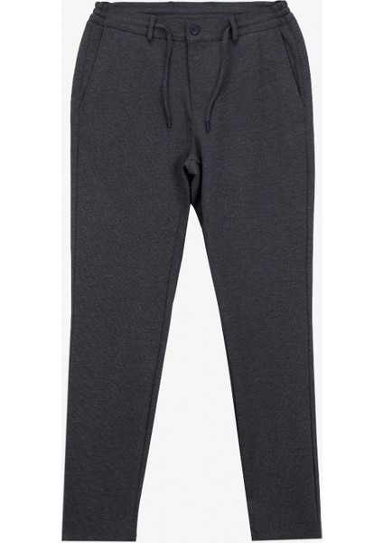 Bağlamalı Bel Dar Paça Jogger Antrasit Erkek Pantolon ACE001261530_ATR