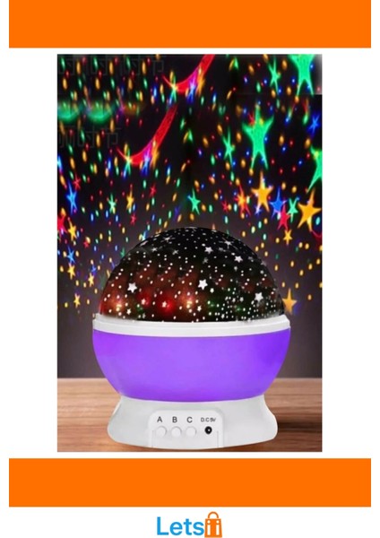 Dönen Çok Renkli Star Master Projektör Gece Lambası indirimleri