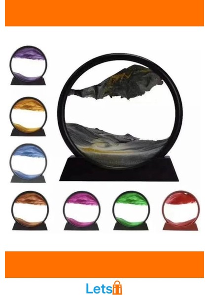 Sulu Kum Saati Orta Boy 18CM Dekoratif Cam Plastik fırsatları