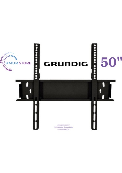 50GQ750A 50INC 126 cm 4K 42”, 43”, 49”, 50” Uyumlu LCD LED Tv Sabit Duvar Askı Aparatı