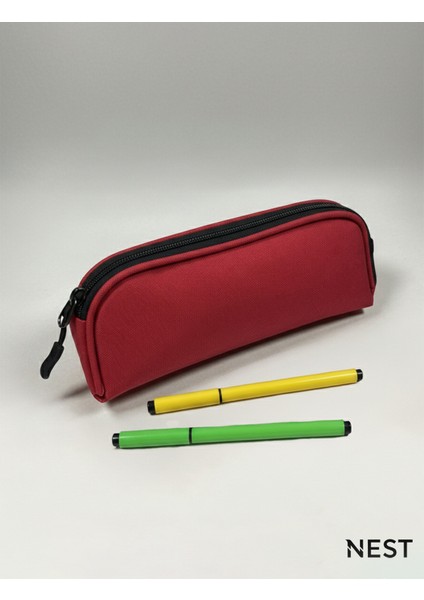 Kırmızı Renk Okul, Ofis Kalemliği, Kalem Kutusu