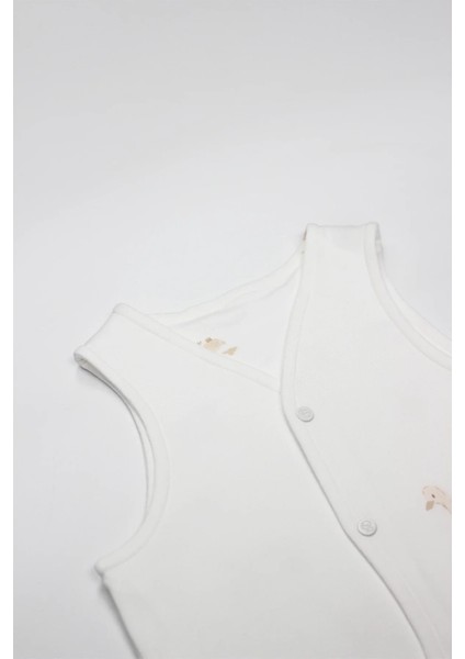 Yelek Çift Taraflı Welcome Baby Duck 18104 Sarı-Ekru fiyatları