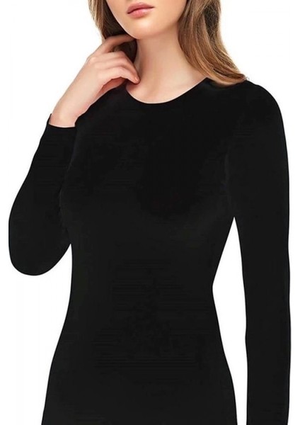 Kadın Modal Uzun Kollu Atlet 1074