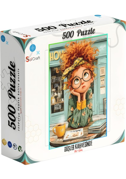 500 Parça Puzzle Düşler Kahvesinde Bir Gün fiyatları