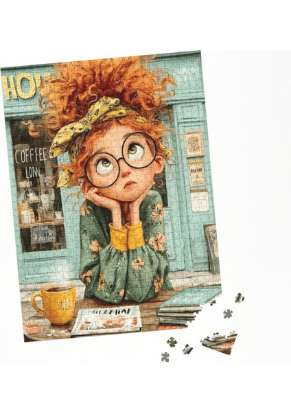 500 Parça Puzzle Düşler Kahvesinde Bir Gün fırsatları
