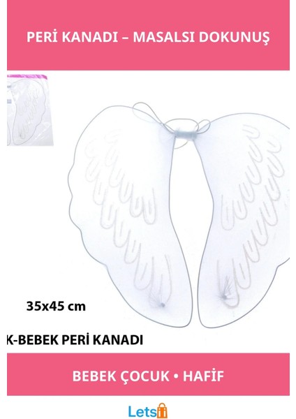 Işıltılı Renkli Bebek & Çocuk Boy Peri Kanadı