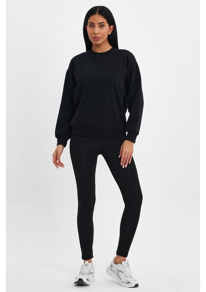 Kadın Şardonlu Oversıze Sıfır Yaka Sweat fırsatları