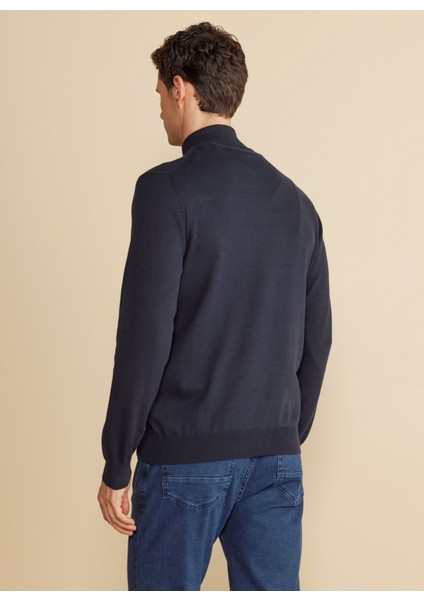 Bato Yaka Standart Lacivert Erkek Kazak BBFW25MKL002 indirimleri