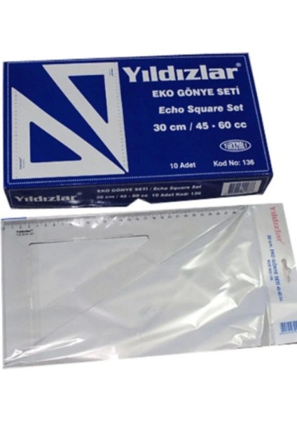 Kod:89 Ekonomik 30 cm Gönye Seti 45-60CC Gönye Takımı
