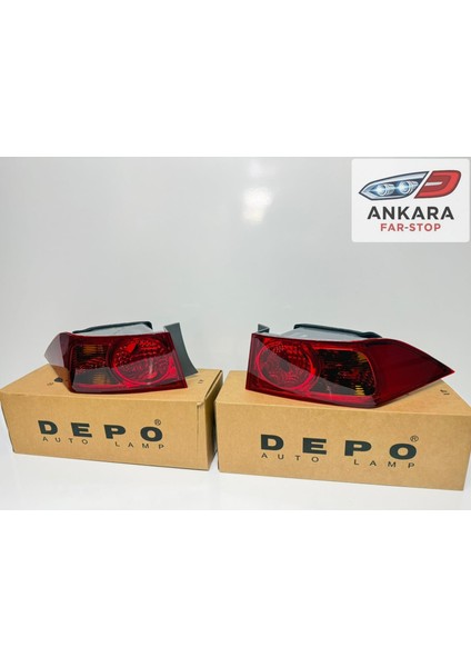 Honda Accord 2003 - 2005 Stop Lambası Sağ - Sol Dış (2 Adet Dış Stop - Depo Marka)