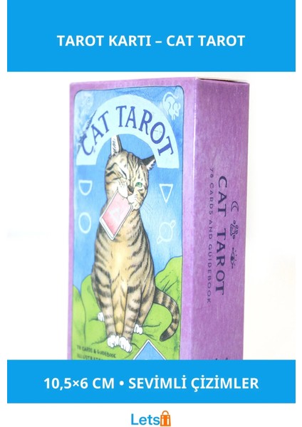 Kedi Temalı Cat Tarot Kartları Eğlenceli ve Mistik Deneyim