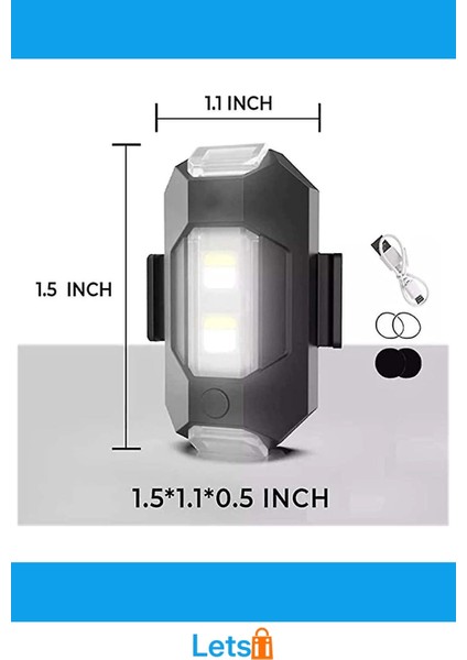 7 Renkli Flaşör LED Ikaz Lambası Motosiklet ve Bisiklet Için modelleri