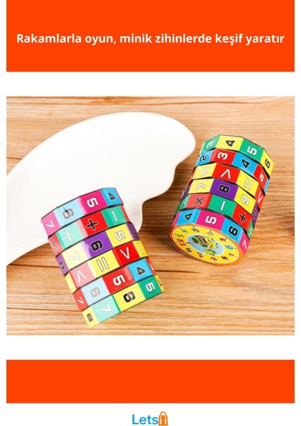 Matematik Eğitici Küp Renkli Eğlenceli Öğrenme Aracı fiyatları