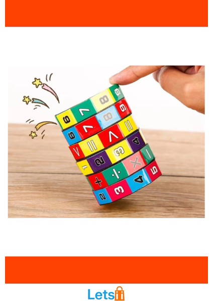 Matematik Eğitici Küp Renkli Eğlenceli Öğrenme Aracı modelleri