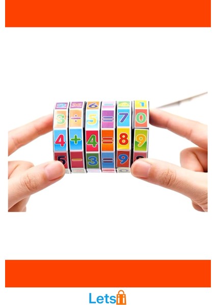 Matematik Eğitici Küp Renkli Eğlenceli Öğrenme Aracı fırsatları