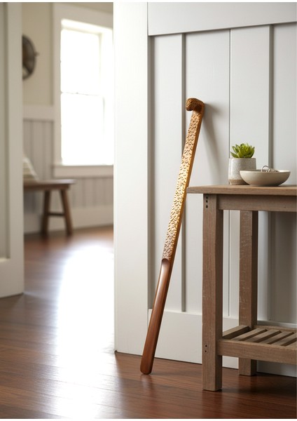 Engerek Model Ahşap El Oyması Ayakkabı Çekeceği 75 cm Kerata modelleri