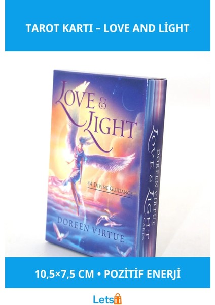 Sevgi ve Işık Tarot Kartı 10,5x7,5 cm Spiritüel Rehberlik