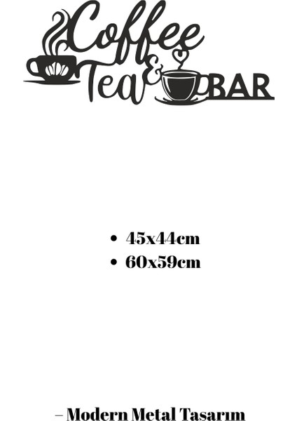 Kahve Temalı Metal Duvar Dekoru Mutfak Kahve Köşesi Aksesuarı Dekoratif Tablo indirimleri