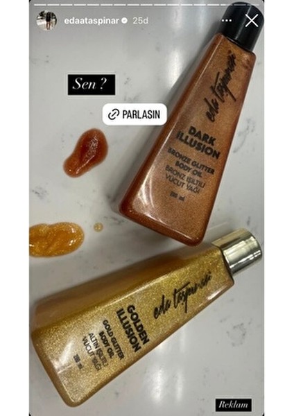 Golden Illusion 200 ml Altın Parıltılı Yağ SPF 0 ile Cildinize Işıltı Katın indirimleri