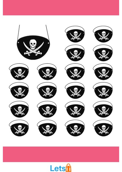 Vinleks Deri Korsan Göz Bandı Lastikli Aksesuvar modelleri