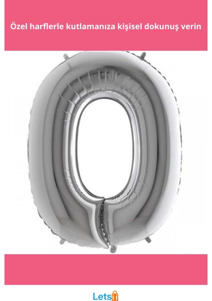 Gümüş Rengi Uçan Folyo Balon 1 Metre fiyatları