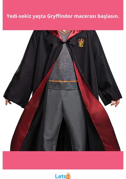 Harry Potter Gryffindor Cübbe Çocuk 7 8 Yaş Kostümü fiyatları