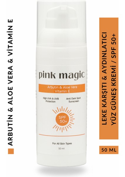 Leke Karşıtı & Aydınlatıcı Yüz Güneş Kremi / Spf 50+