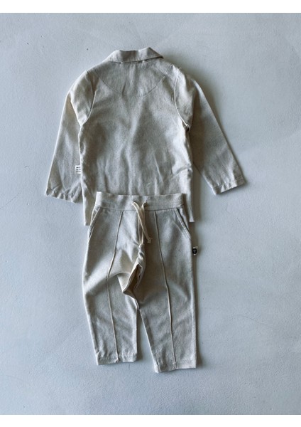 Erkek Bebek %100 Keten Kumaş Takım Elbise, 3'lü Takım_RG327 fiyatları