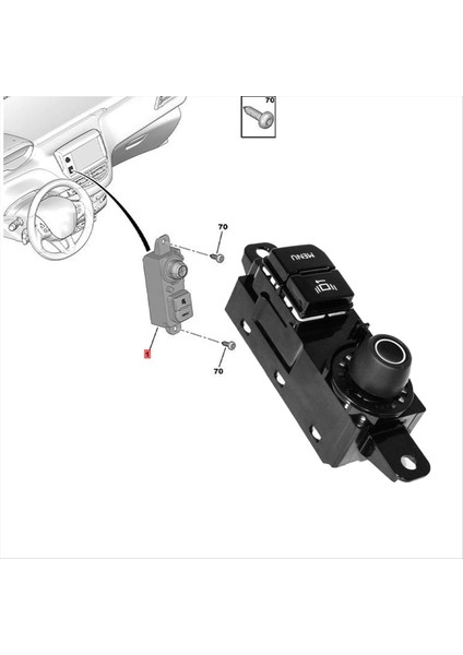 Araba Çok Fonksiyonlu Kontrol Paneli Anahtarı Menü Düğmesi 96758773XU Peugeot A94 208/2008 2013-2020 Dash Kontrollschalter (Yurt Dışından) fırsatları