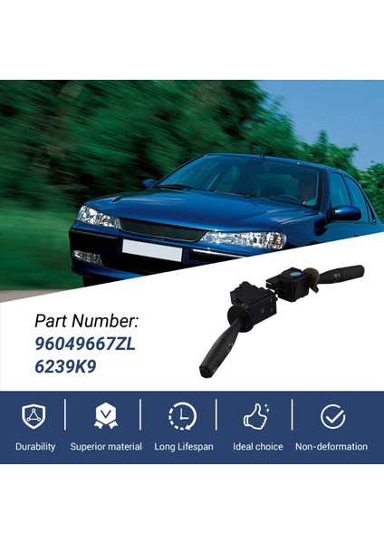 Peugeot 406 406 Restyling Için Citroen Zx Aydınlatma Anahtarı Penceresi Yıkama-Wipe Contl Switch 96049667ZL 6239K9 (Yurt Dışından) modelleri
