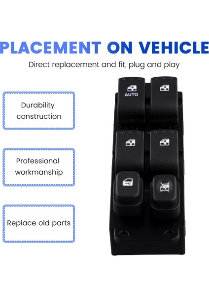 Araba Güç Penceresi Ssangyong Rexton Için Ana Anahtar 2004-2011 8582008C04HEN = 8582008C04HCX (Yurt Dışından) fırsatları