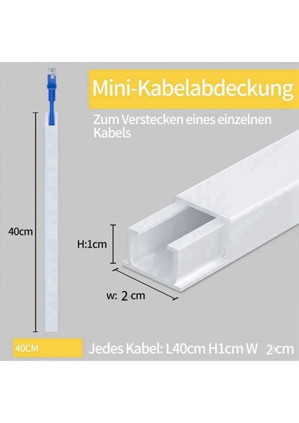 4m Elektrik Kablo Grupları Bir Kordon Için Duvarda Kablo Kapatıcısı Boyanabilir Pvc Kablo Kapağı Kablo Gezisi 20 Pcs L40CM (Yurt Dışından) fırsatları