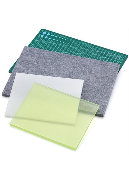 4pcs Delme Pedi Deri Kesme Pedi Deri Zanaat Pedi Ses Emici Ped ve A4 Onarım Kesme Pedi Dıy Için Uygun (Yurt Dışından)