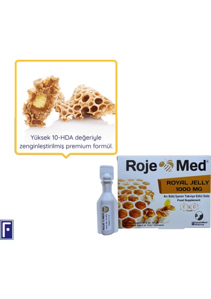 Royal Jelly 1000 Mg –arı Sütü Fresh Vitamin C & E - Med B Shot , B12 Kompleks Vit. (Metilkobalamin) indirimleri