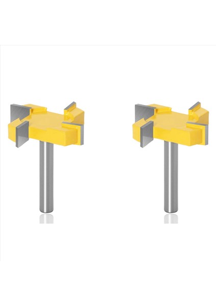 2pcs 8mm Shank Spoilboard Yüzey Yönlendirici Bit Yüzey Yönlendirici Biti 4 Flüt Yüz Fabrikası Freze Yönlendirici Biti Yönlendirici Biti (Yurt Dışından)