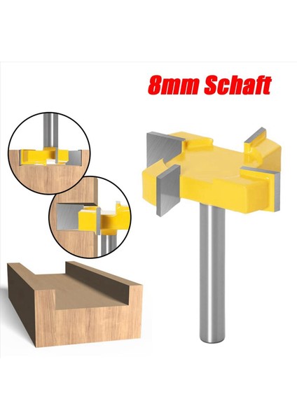2pcs 8mm Shank Spoilboard Yüzey Yönlendirici Bit Yüzey Yönlendirici Biti 4 Flüt Yüz Fabrikası Freze Yönlendirici Biti Yönlendirici Biti (Yurt Dışından) fırsatları