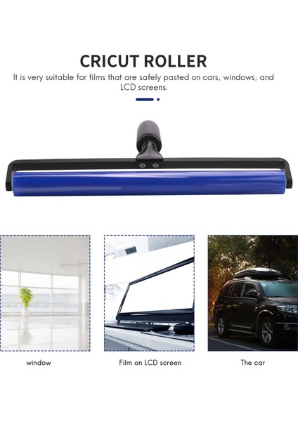 12 Inç Genişliğinde Silikon Yumuşak Kauçuk Yapıştırma Silindiri Squegee Haddeleme Tekerleği Anti-Statik Yapışkan Deadener Otomotiv (Yurt Dışından) indirimleri