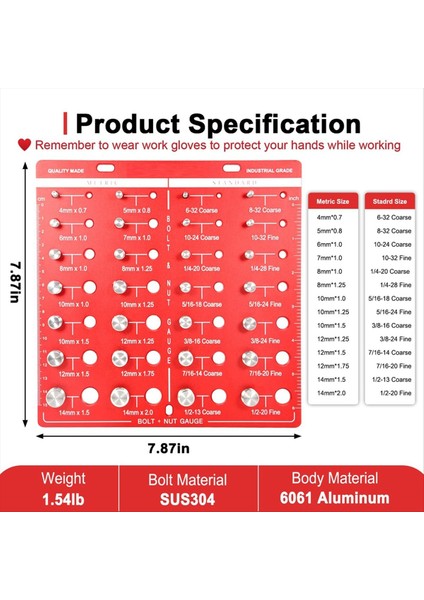 28 Iplik Denetleyicisi Somun ve Cıvata Iplik Denetleyicisi Cıvata Boyutu Inç ve Santimetre ile Standart Cetvel Her Iki Tarafta (Yurt Dışından) indirimleri