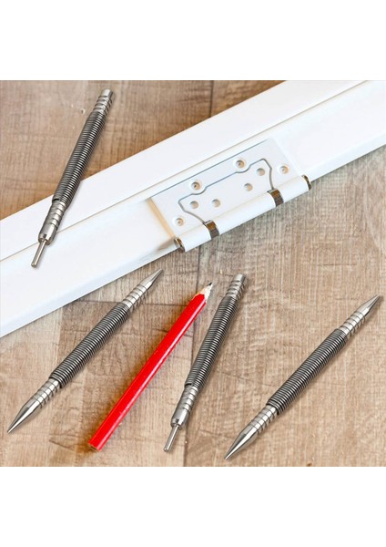 8x Tırnak Seti ve Menteşe Pimi Aracı Çift Kafa Çivi Punch Menteşe Pimi Çıkarma Aracı Çekiçsiz Yay Yumruk Seti (Yurt Dışından) indirimleri