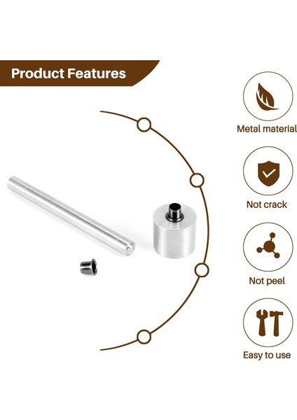 1set ARAÇLAR+100 Pcs Rıvets Gümüş Pirinç Tırnaklarla Tırnak Montaj Araçları (Yurt Dışından) fırsatları