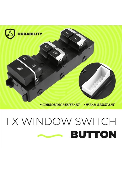 93571D4020 Araba Ön Sol Elektrikli Güç Penceresi Ana Kontrol Anahtarı Düğmesi Optima Optima Hybrid 2016-2020 (Yurt Dışından) indirimleri