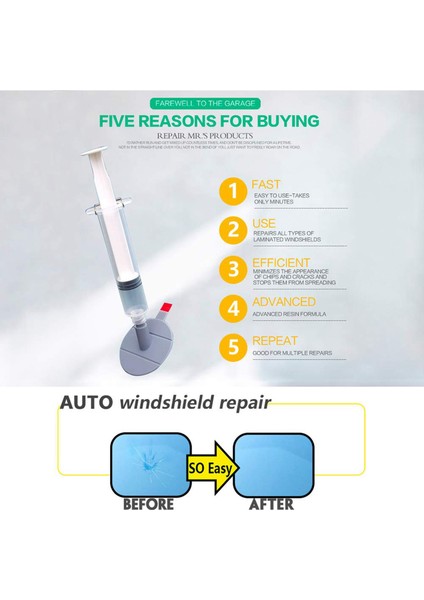 2x Ön Cam Onarım Kiti Çatlak Cam Onarım Kiti Otomatik Cam Ön Cam Crack Chip Scratch (Yurt Dışından) fırsatları