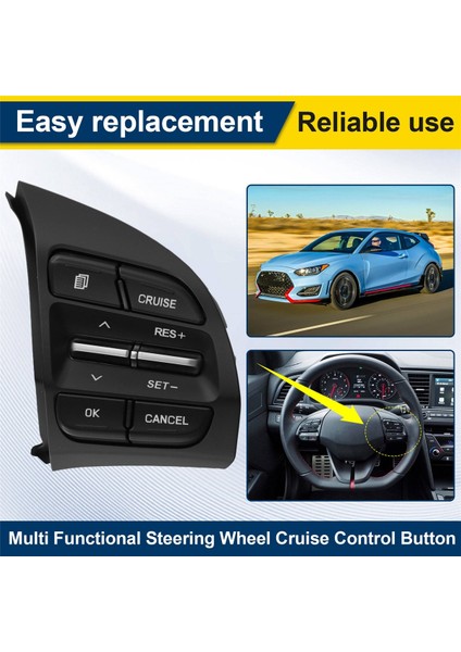 96720-J1200 Araba Sağ Çok Fonksiyonel Direksiyon Simidi Seyir Kontrolü Hyundai Festa Elantra Lafesta 96720J1200 (Yurt Dışından) indirimleri